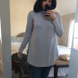 Grey turtle neck tunic